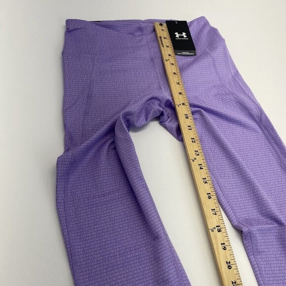Under Armour Women Reflect Ankle Leggings High Waisted Waistband Size M Purple - Picture 7 of 13